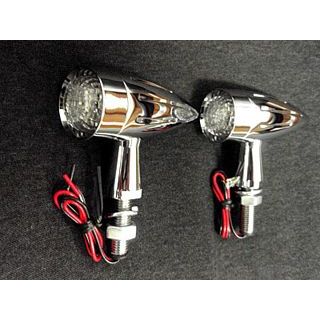 部品屋K&W ビレットウィンカークローム 汎用 P60082