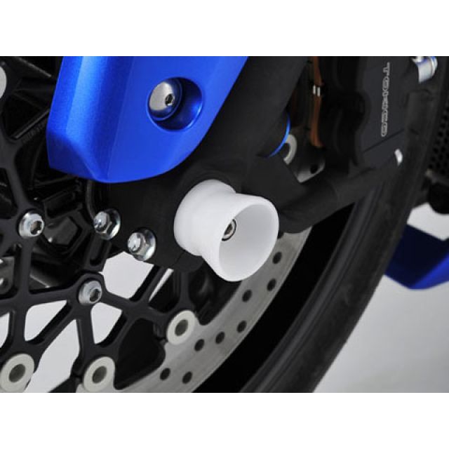 アグラス フロントアクスルプロテクター ファンネルタイプ GSX-R1000 タイプ アルミ カラー シルバー 344-300-A0S｜モトメガネ 店 9,420円