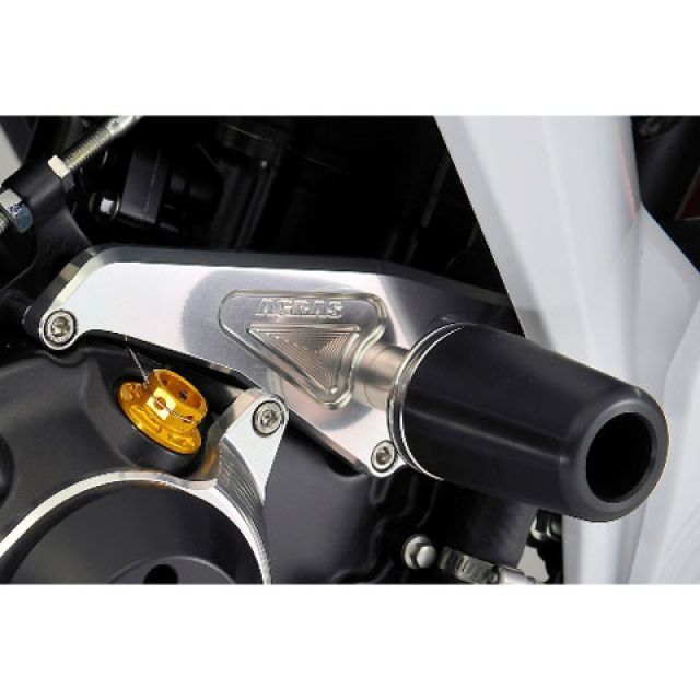 アグラス レーシングスライダー フレーム CBR250R ジュラコンカラー ホワイト タイプ ロゴ無 342-175-000|モトメガネ 店