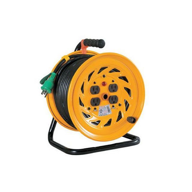 日動工業 NF-E34 電工ドラム（15A・30M） アース付 NF-E34｜モトメガネ 店
