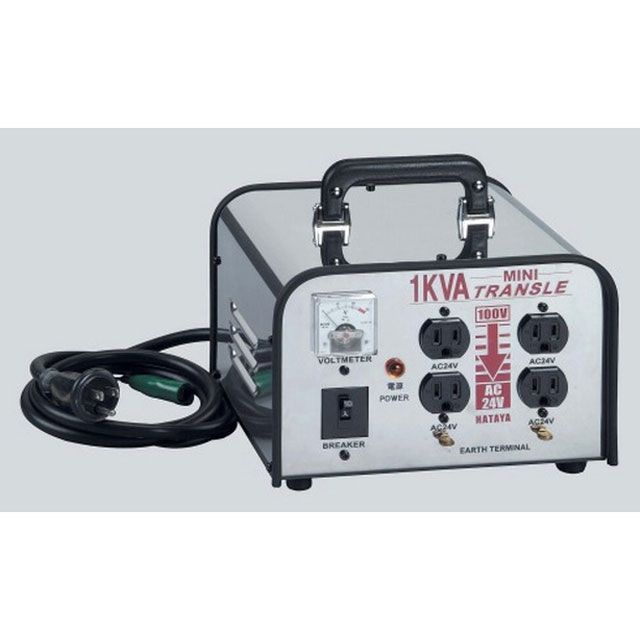 ハタヤ LV-24V ミニトランスル（1.0KVA低電圧型） LV-24V｜モトメガネ 店