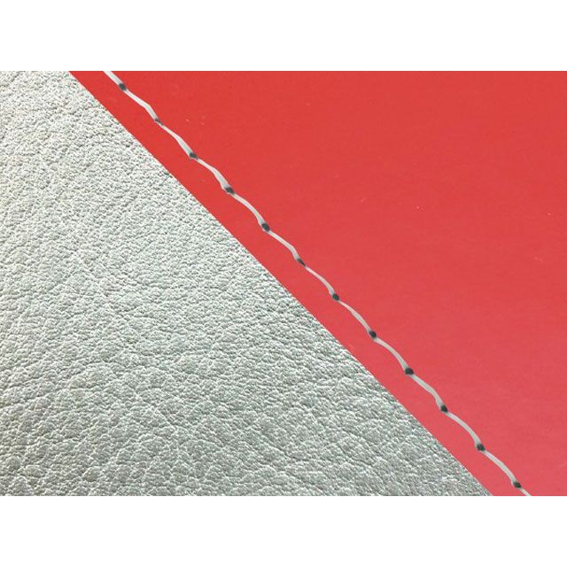 グロンドマン W650（99年 EJ650A1/C1） 国産シートカバー 張替 エナメルレッド W650 ライン シルバーライン 仕様 透明ステッチ GH5557KC5654S0
