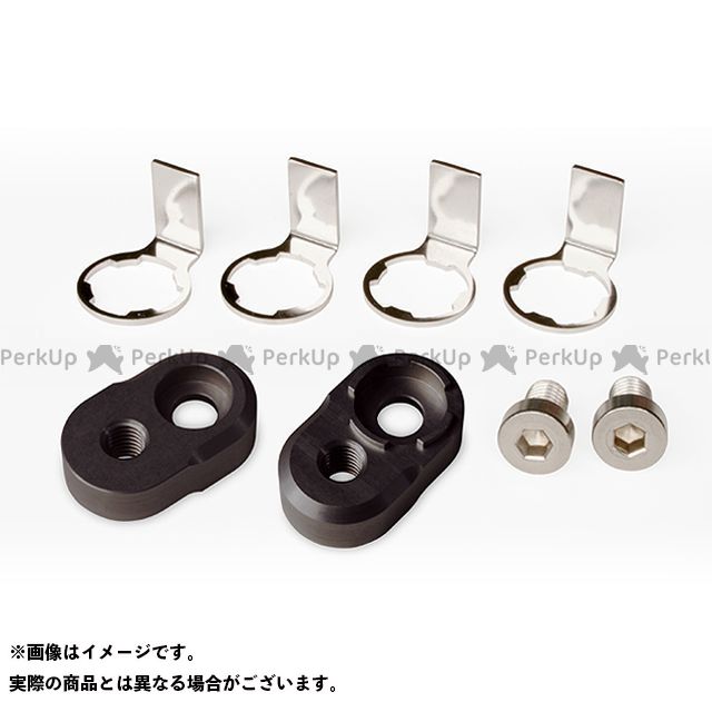 モトクレイジー ステップ8ポジションアダプター15mm 汎用 カラー ブラック SSU-PS02BK