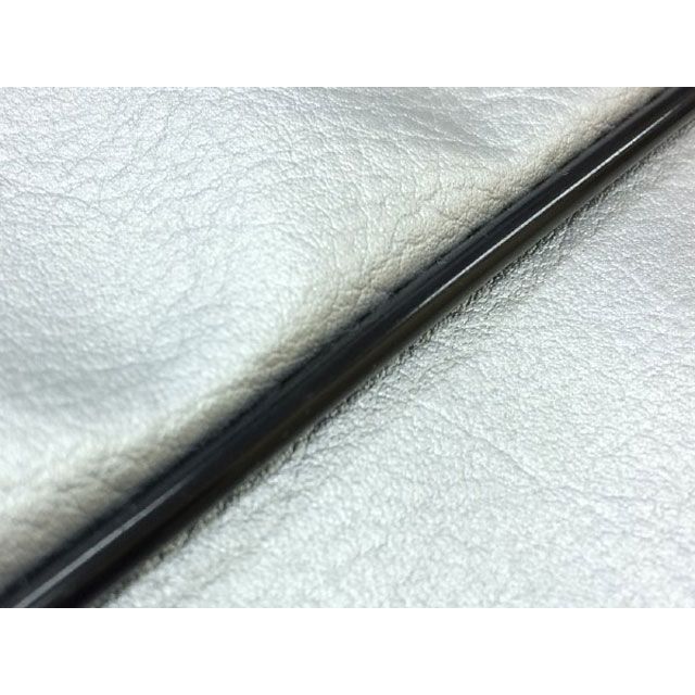 グロンドマン W650（99年 EJ650A1/C1） 国産シートカバー 張替 シルバー W650 ライン - 仕様 黒パイピング GH5556KC540P10