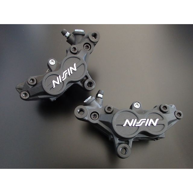 アドバンテージ ADVANTAGE NISSIN 4POTリヤーキャリパー83mmピッチ TZ Type（ブラック・左右Set） レース専用 N4P83RLS