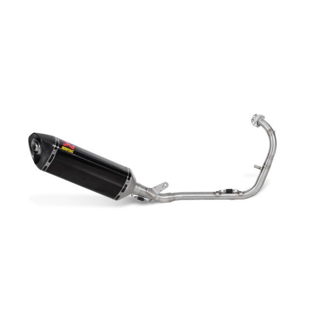 アクラポビッチ フルエキゾーストマフラー レーシング 1-1 YZF-R125 サイレンサー カーボン S-Y125R1-ZC