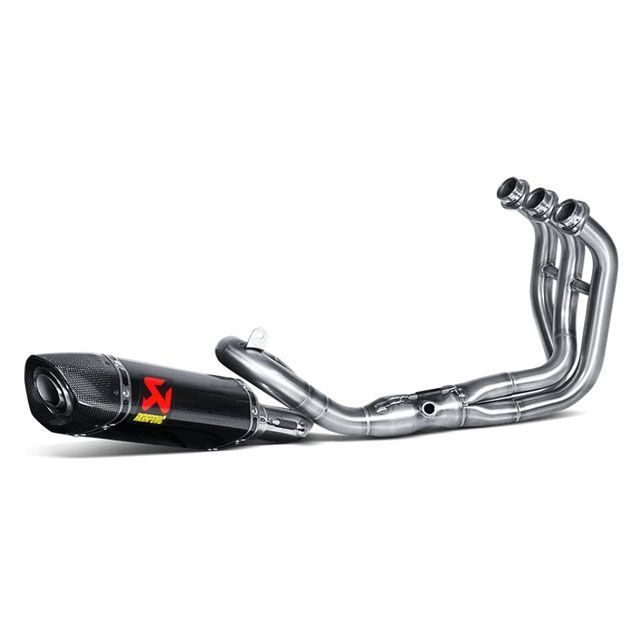 アクラポビッチ フルエキゾーストマフラー レーシング MT-09 MT-09TRACER サイレンサー カーボン S-Y9R2-AFC|モトメガネ 店