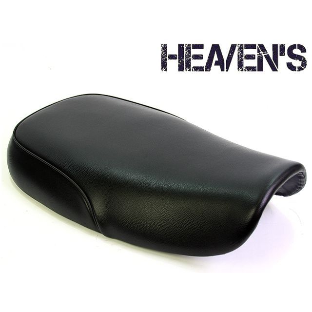 【メーカー直送】ヘブンズ バンバン フラットシート VANVAN タイプ スムース VAN-BK-S｜モトメガネ 店