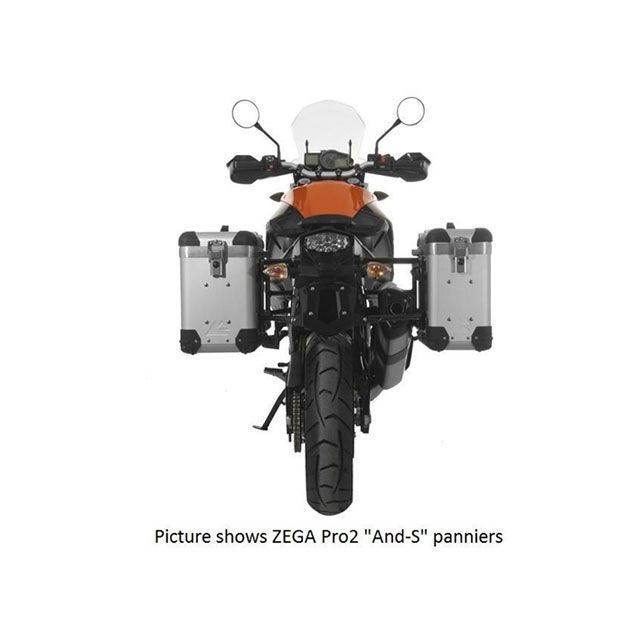 ツアラテック ZEGA Pro アルミパニアシステム【アルマイトシルバー】 31L+38L KTM 1050 Adventure/1290 Super Adventure/1190 Adventure/R(ブラックフレーム) tt_01-371-578…|モトメガネ 店