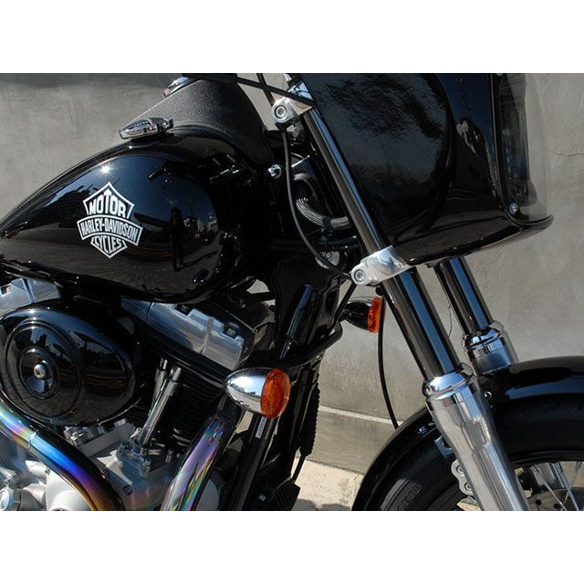トランプ HDターンシグナルブラケット DYNA 98~05年用 DYNA カラー Black TOT-067JDB-05|モトメガネ 店