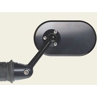 オベロン バーエンド アジャスト ミラー オブロング(60mm×105mm/長円形) 汎用 カラー シルバー MIA-0814-S|モトメガネ 店