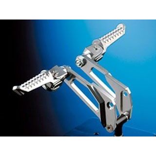 ナイトロレーシング タンデムステップブラケットキット タンデムバー無 ZEPHYR750 カラー シルバー BS-TS03NS