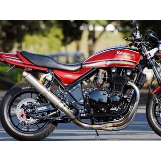 ナイトロレーシング 4in1 手曲げチタンEXマフラー UPタイプ ストレイトチタンサイレンサー V-1 カットオイルパン付フルセット ゼファー1100 サイレンサーサイズ φ85/420mm EX-08HBTUT4-V1｜モトメガネ 店