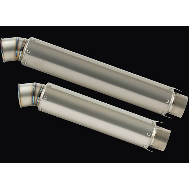 ナイトロレーシング ストレイトチタンサイレンサー V-2 汎用 仕様 ハーフポリッシュ サイレンサーサイズ φ85/320mm EX-SLT3-V2|モトメガネ 店