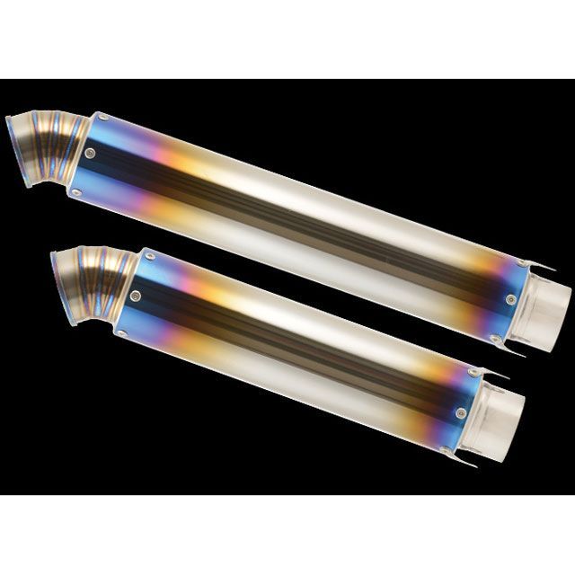 ナイトロレーシング ストレイトチタンサイレンサー V-3 汎用 仕様 ヒートポリッシュ サイレンサーサイズ φ85/420mm EX-SLT4H-V3