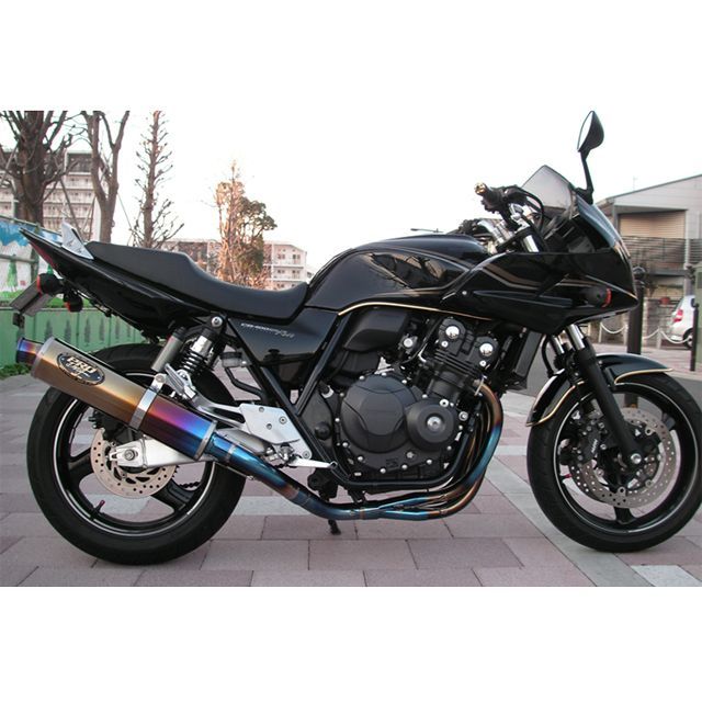 プロドラッグ CB400SF用 フルメタルフルエキゾースト CB400SF 仕様 メタルチタンサイレンサーマフラー|モトメガネ 店