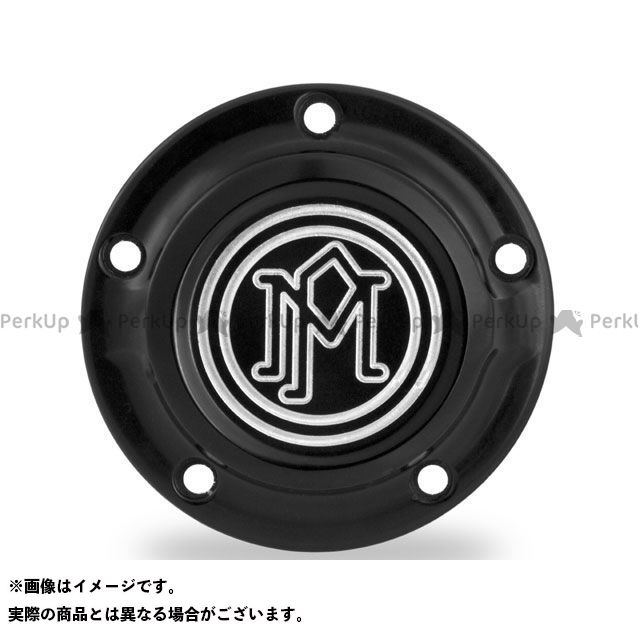パフォーマンスマシン SCALLOP イグニッションカバー 5穴 ツインカム（5穴） カラー コントラストカット 0177-2029-BM｜モトメガネ 店