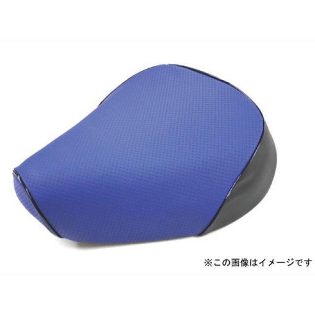 グロンドマン レッツ（CA1PA/給油口タンク中仕様） 国産シートカバー エンボスブルー レッツ タイプ 張替 仕様 黒パイピング GH25SC260P10