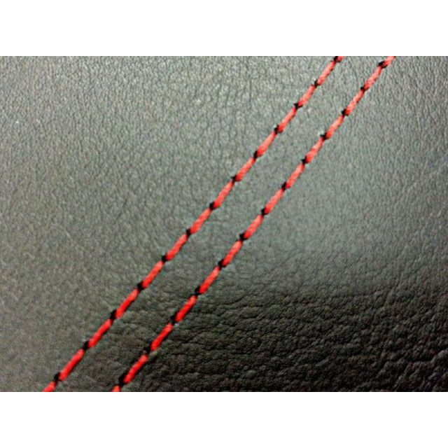 グロンドマン レッツ5 国産シートカバー 黒 レッツ5 タイプ 張替 仕様 赤ダブルステッチ GH86SC10SW40