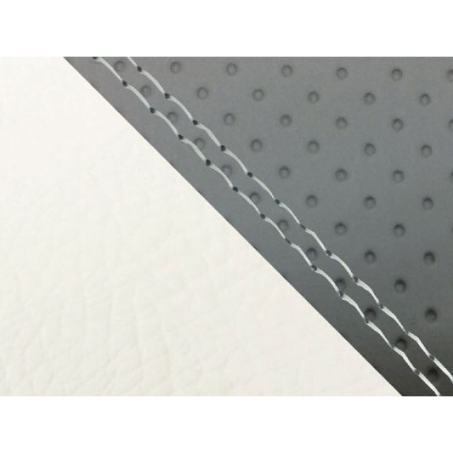 グロンドマン MT-09/FZ-09 国産シートカバー エンボス灰＆白 MT-09/FZ-09 タイプ 張替 仕様 透明ダブルステッチ GH5562YC122SW0