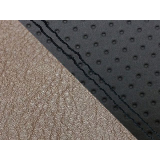 グロンドマン MT-09/FZ-09 国産シートカバー エンボス黒&ダークブラウン MT-09/FZ-09 タイプ 張替 仕様 黒ダブルステッチ GH5562YC850SW10