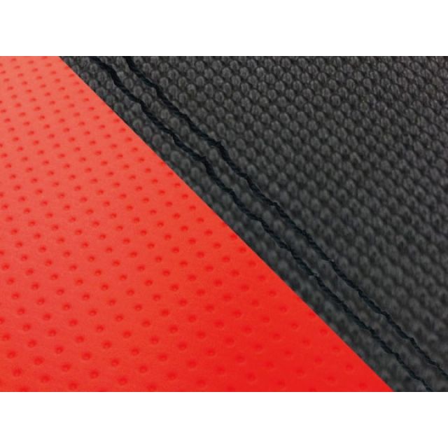グロンドマン MT-09/FZ-09 国産シートカバー スベラーヌ黒＆エンボスレッド MT-09/FZ-09 タイプ 張替 仕様 黒ダブルステッチ GH5562YC4627SW10｜モトメガネ 店