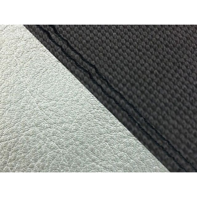 グロンドマン MT-09/FZ-09 国産シートカバー スベラーヌ黒＆銀 MT-09/FZ-09 タイプ 張替 仕様 黒ダブルステッチ GH5562YC4654SW10