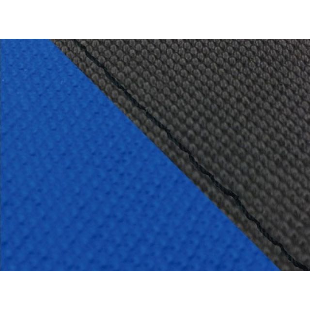 グロンドマン YZF-R1ダブル（リア側） 国産シートカバー スベラーヌ黒＆スベラーヌ青 YZF-R1 タイプ 張替 仕様 黒ステッチ GH5564YC4645S10