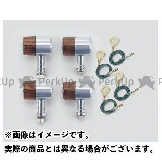 ポッシュフェイス ミドルマシンドウインカーシングル球付セット・71タイプ 汎用 レンズカラー オレンジ ・192091-23