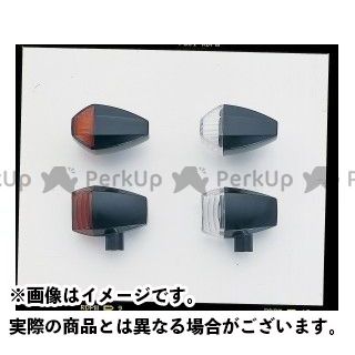 ポッシュフェイス ZRタイプフロントウインカーダブル球付セット・クリスタル 汎用 ボディカラー ブラック レンズカラー アンバー ・193485-06｜モトメガネ 店