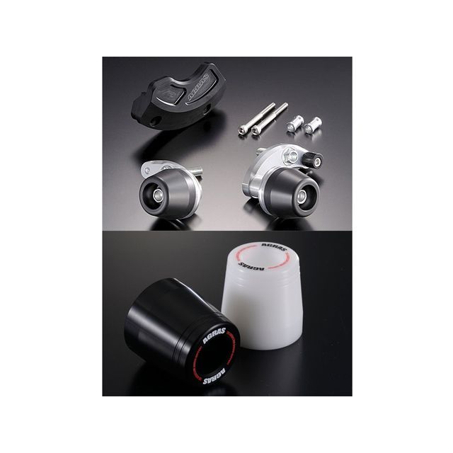アグラス レーシングスライダー 3点SET L YZF-R6 カラー ジュラコン/ホワイト タイプ ロゴ有 342-266-003X