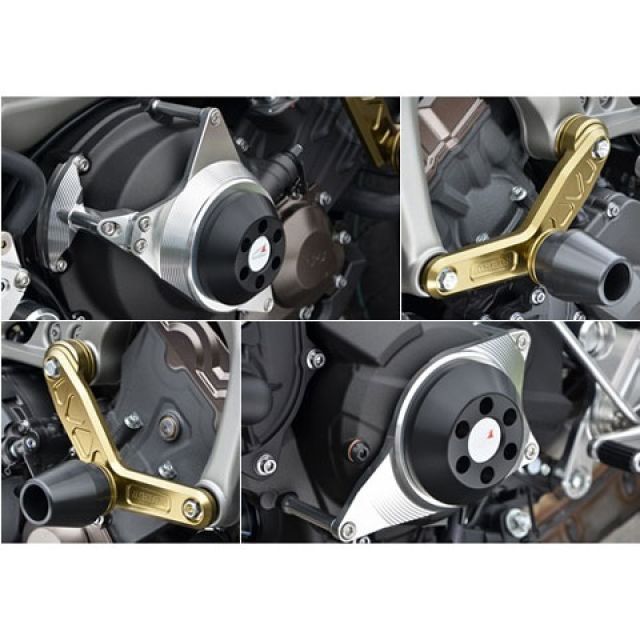 アグラス レーシングスライダー 4点セット エンジンハンガーφ60 MT-09 カラー ジュラコン/ホワイト 342-273-018