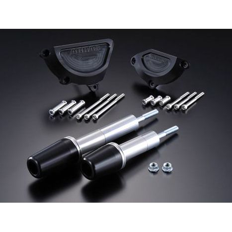 アグラス レーシングスライダー 4点SET GSX1400 カラー ジュラコン/ブラック タイプ ロゴ無 342-377-003B｜モトメガネ 店