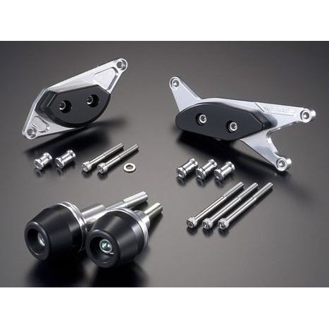 アグラス レーシングスライダー 4点SET A GSR400/600 カラー ジュラコン/ホワイト タイプ ロゴ有 342-387-006X