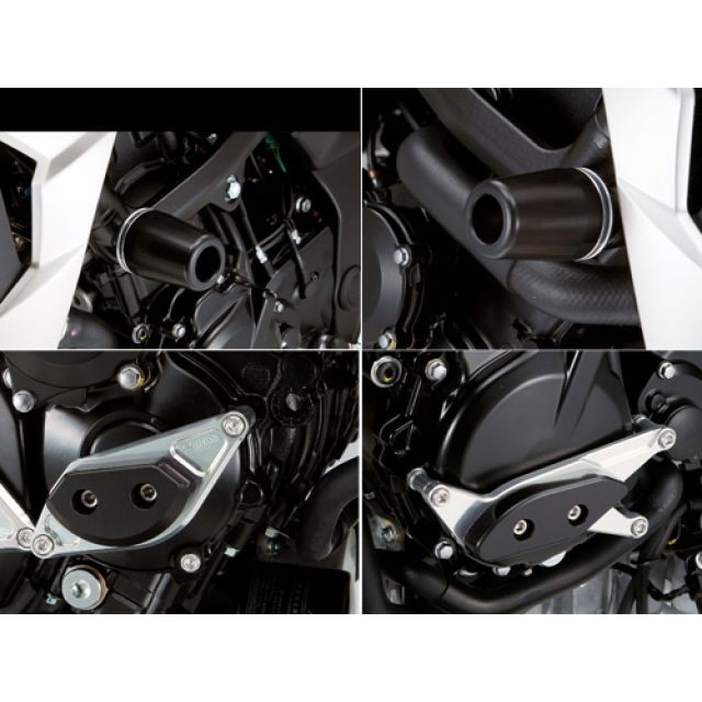 アグラス レーシングスライダー 4点SET フレームφ50＋スターターA＋ジェネレーターA GSR750 カラー ジュラコン/ホワイト タイプ ロゴ無 342-399-014