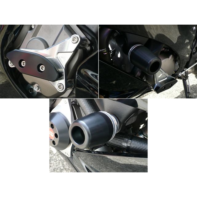 アグラス レーシングスライダー 3点SET 右A ZX-10R カラー ジュラコン/ブラック タイプ ロゴ無 342-487-010B|モトメガネ 店