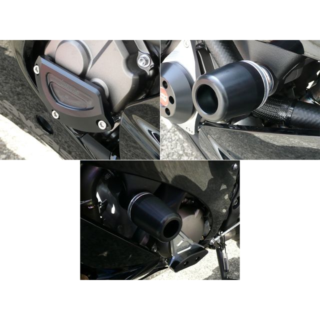 アグラス レーシングスライダー 3点SET 右B ZX-10R カラー ジュラコン/ホワイト タイプ ロゴ無 342-487-012