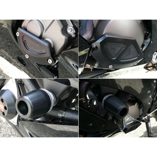 アグラス レーシングスライダー 4点SET B ZX-10R カラー ジュラコン/ホワイト タイプ ロゴ無 342-487-017
