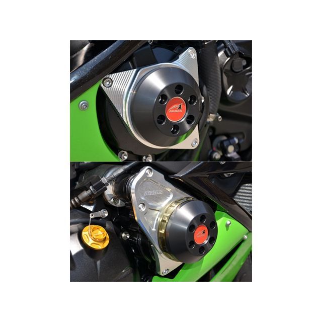 アグラス レーシングスライダー 2点SET ZX-6R カラー シルバー/ホワイト 342-488-002SS｜モトメガネ 店