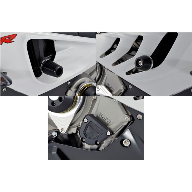 アグラス レーシングスライダー 3点SET フレーム＋クランクB S1000RR カラー ジュラコン/ホワイト タイプ ロゴ無 342-701-009 17,453円