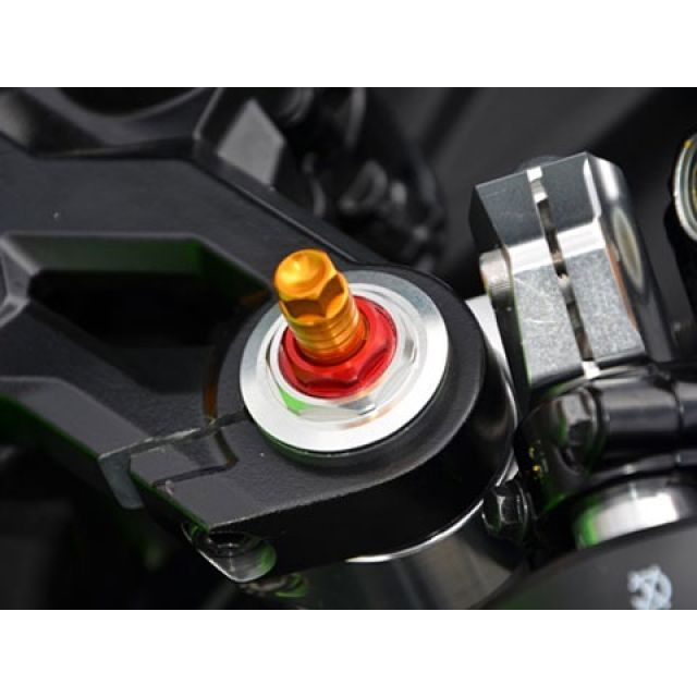 アグラス フロントフォークイニシャルアジャスター Ninja250SL カラー ブラック 351-495-000BK