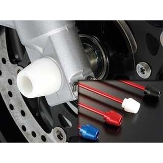 アグラス フロントアクスルプロテクター コーンタイプ GSR400/600用 GSR750 仕様 アルミ カラー レッド 343-387-A0R｜モトメガネ 店