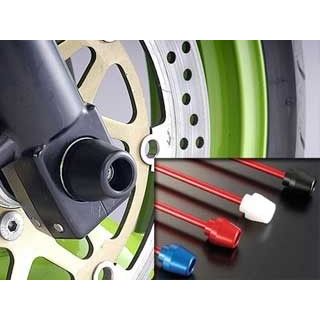 アグラス フロントアクスルプロテクター コーンタイプ ZRX1100/ZRX1100-2、ZRX1200R/S、ZZR1100（D型）、ZZR1200 仕様 アルミ カラー シルバー 343-456-A0S｜モトメガネ 店