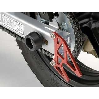 アグラス リアアクスルプロテクター ジュラコン（R）製 XR100用 カラー ブラック 345-104-000B｜モトメガネ 店