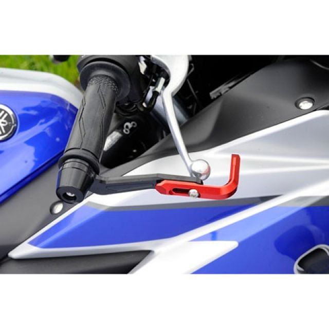 アグラス レバーガード YZF-R25 ガードエンド＆ベースカラー レッド ガードステー ブラック ジュラコン（R） ホワイト 301-275-RBKW