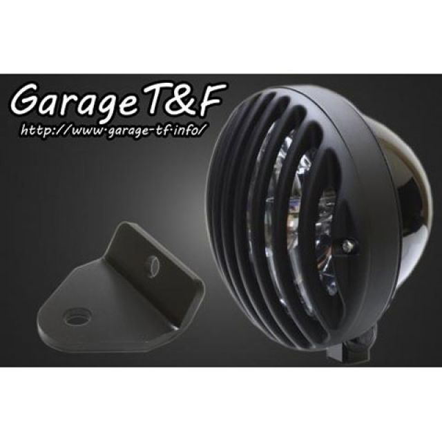 ガレージT&F 5.75インチバードゲージヘッドライト&ライトステー(タイプH)キット マグナ50 ヘッドライト ブラック ゲージ ブラック ・MG50HL21