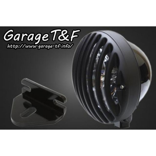 ガレージT&F 5.75インチバードゲージヘッドライト＆ライトステー（タイプE）キット W650 ヘッドライト ブラック ゲージ ブラック ・W650HL21