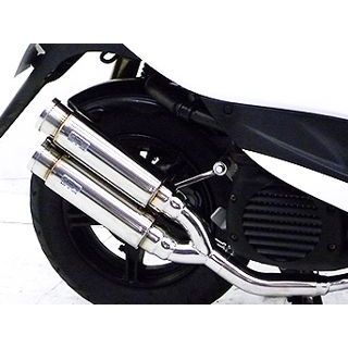 ウイルズウィン ビーノ（JBH-SA54J）用 アトミックツインマフラー バズーカ&mdash;タイプ ビーノ オプション オプションB｜モトメガネ 店