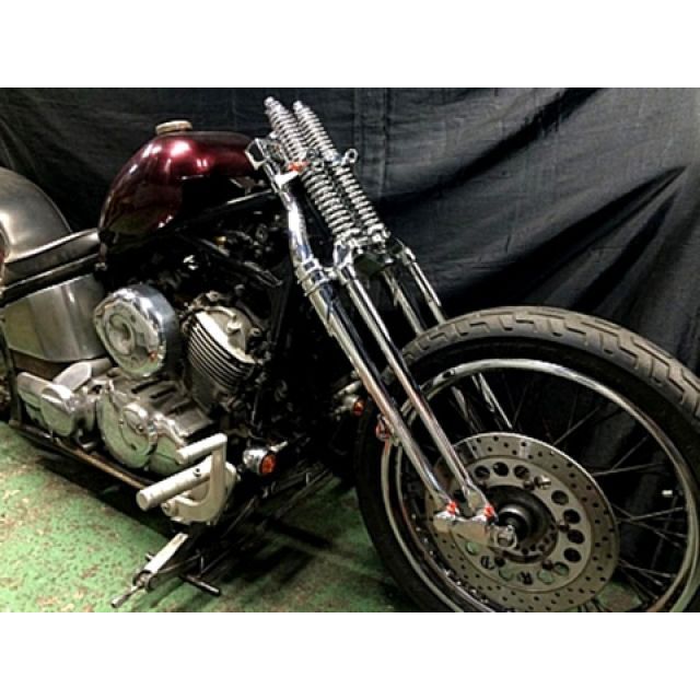部品屋K&W DS400用74スプリンガーフォークKIT（クローム） DS400/クラシック P14047