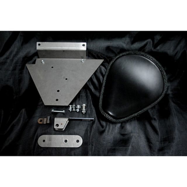部品屋K&W DS1100専用ソロシートKIT リジットタイプ（本革レース編み込みサドルシート） DS1100 カラー 黒 P14502